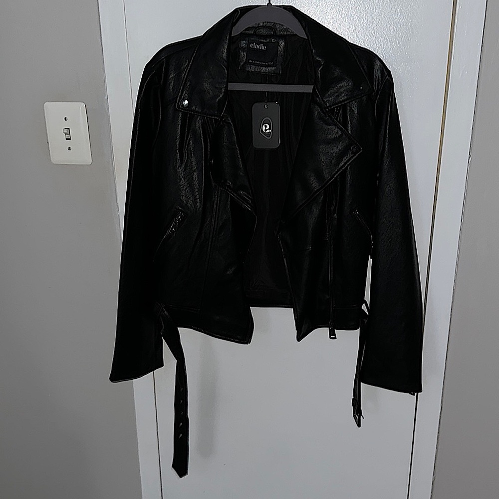 Elodie faux leather jacket (size XL)